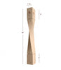 ISL64350-HTW-R Helix Medium Right Single Twist Kitchen Island Leg