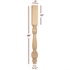 ISL9300P Winston Farm Round Plain Kitchen Island Leg