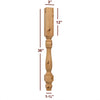 ISL9300P Winston Farm Round Plain Kitchen Island Leg