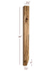 ISL98250P-2ST - Slender Shaker Kitchen Island Leg with Tapered Foot