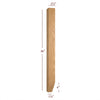 ISL98250P-2ST - Slender Shaker Kitchen Island Leg with Tapered Foot