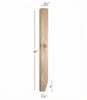 ISL98250P-2ST - Slender Shaker Kitchen Island Leg with Tapered Foot