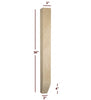 ISL98300P-2ST - Small Shaker Kitchen Island Leg with 2-Sided Tapered Foot