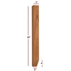 ISL98300P-2ST - Small Shaker Kitchen Island Leg with 2-Sided Tapered Foot