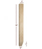ISL98300P-2ST - Small Shaker Kitchen Island Leg with 2-Sided Tapered Foot