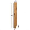 ISL98300P-2ST - Small Shaker Kitchen Island Leg with 2-Sided Tapered Foot