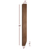 ISL98300P-2ST - Small Shaker Kitchen Island Leg with 2-Sided Tapered Foot