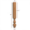 HB9300P Small Winston Farm Vanity/Island Leg with Stretcher Block