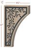 Fast-Snap Large Corbel with Laurel Metal Inlay - 14" x 8-1/2" x 3"