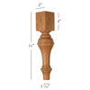 Grand Plain Traditional Furniture Leg