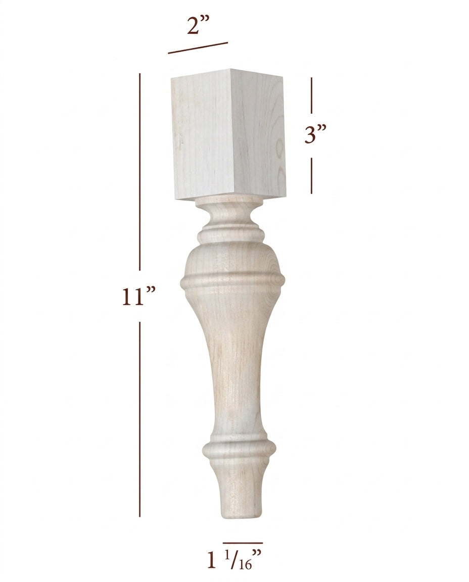 Grand Plain Traditional Furniture Leg