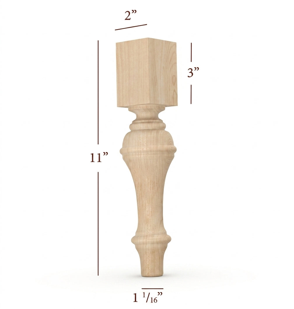 Grand Plain Traditional Furniture Leg