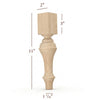 Grand Plain Traditional Furniture Leg
