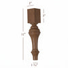 Grand Plain Traditional Furniture Leg