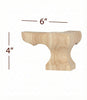 Corner Square Pedestal Foot