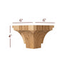 4" Square Corner Hollingsworth Pedestal Foot