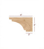 4" Right Straight Edge Hollingsworth Pedestal Foot