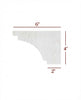 4" Right Straight Edge Hollingsworth Pedestal Foot