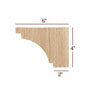4" Right Straight Edge Hollingsworth Pedestal Foot