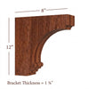 BB-009-L Large Nantucket Traditional Bar Bracket