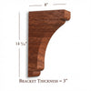BB-302-L Large Scalloped Bar Bracket