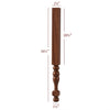 HB41225P-34-1/2  Slender Georgian Vanity Leg