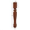 ISL49350CP  Shenandoah Medium Square Kitchen Island Leg
