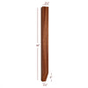 ISL98250P-2ST - Slender Shaker Kitchen Island Leg with Tapered Foot