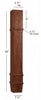 ISL14475CP  Massive Charleston Square Plain Contemporary Kitchen Island Leg