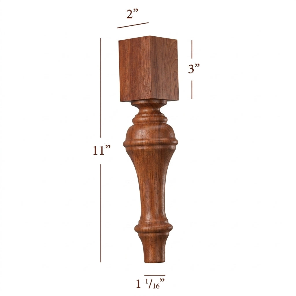 Grand Plain Traditional Furniture Leg