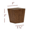 BF802 - Short Four Side Tapered Square Bun Foot