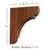 BB-010-M Medium Manchester Wood Bar Bracket
