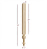 VL1101P Grand Plain Traditional Furniture Vanity Leg