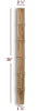 VL56250P Small Straight Bamboo Vanity Leg