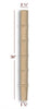 VL56250P Small Straight Bamboo Vanity Leg