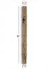 VL56250P Small Straight Bamboo Vanity Leg