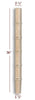 VL56250P Small Straight Bamboo Vanity Leg