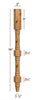 VL58200P Small Huntington Traditional Vanity Leg