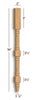 VL58200P Small Huntington Traditional Vanity Leg