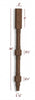 VL58200P Small Huntington Traditional Vanity Leg