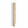 VL98275P-2ST - Slender Shaker Vanity Leg with Tapered Foot
