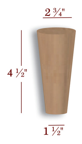 Kennedy 4.5" Tall Mid-Century Modern Small Round Cabinet Bun Foot