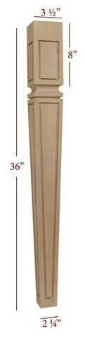 Outline Window Tapered Mission Island Leg